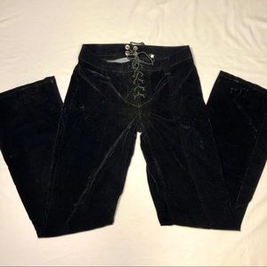 Serious Black Velvet Pants